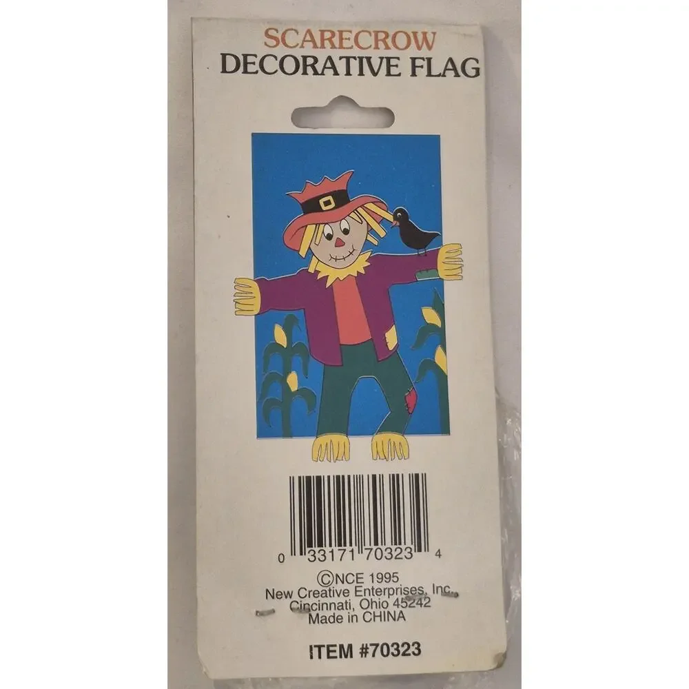 NEW Vintage Scarecrow Decorative Flag Indoor Outdoor 28x44